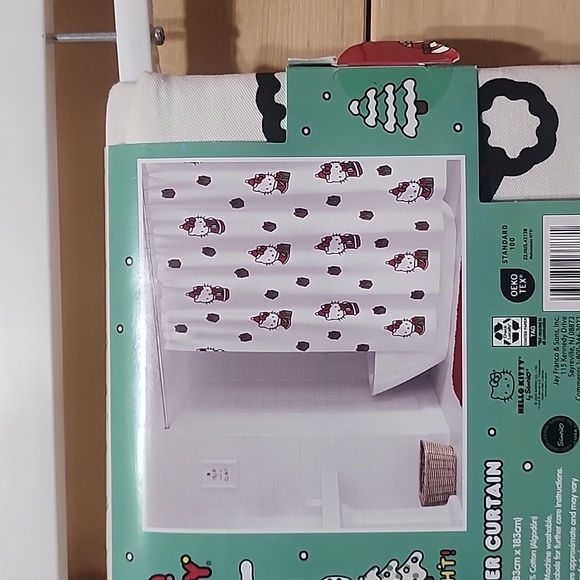 Hello Kitty Shower Curtain NEW Christmas 🎄 - Picture 6 of 6
